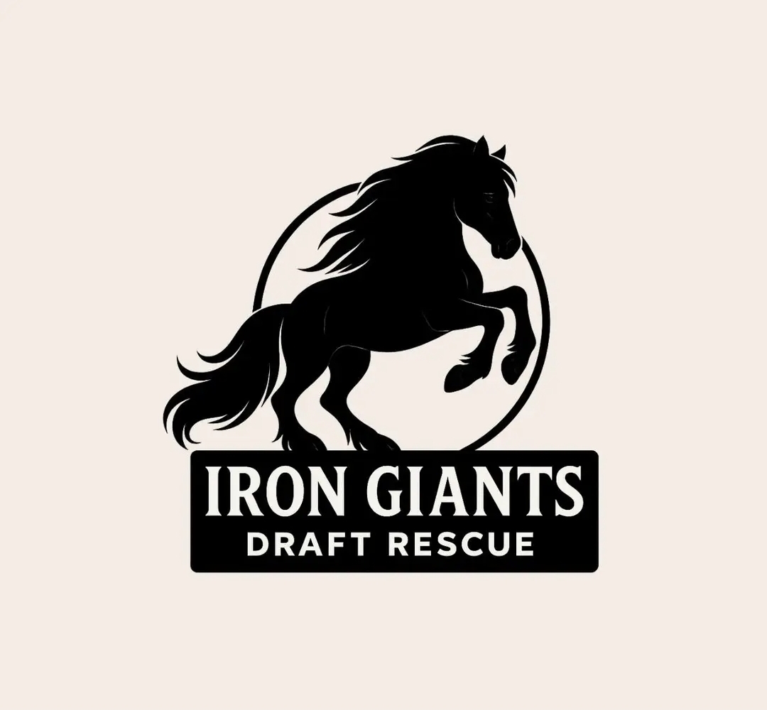 Iron Giants Draft Horse Rescue Logo